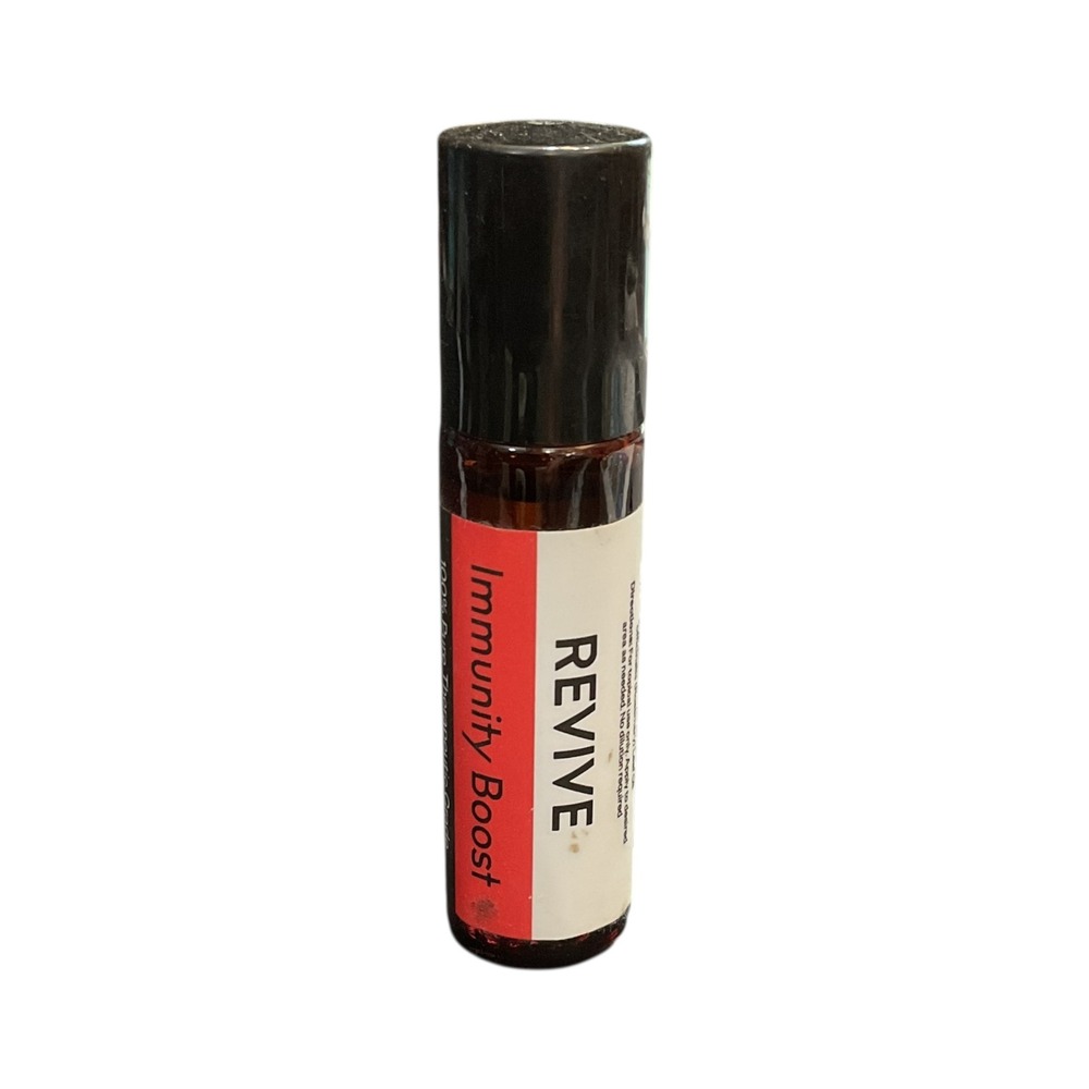 Revive Immunity Boost Essential Oil Blend Glass Roller Thieves‎ Blend Opened